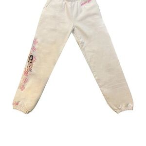 Trendy Kids Sweatpants with Pink Design